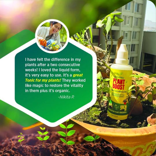 100% Organic Plant Boost Biofertilizer | BUY 1 GET 2 FREE | ⭐️⭐️⭐️⭐️ 4.9/5 Reviews