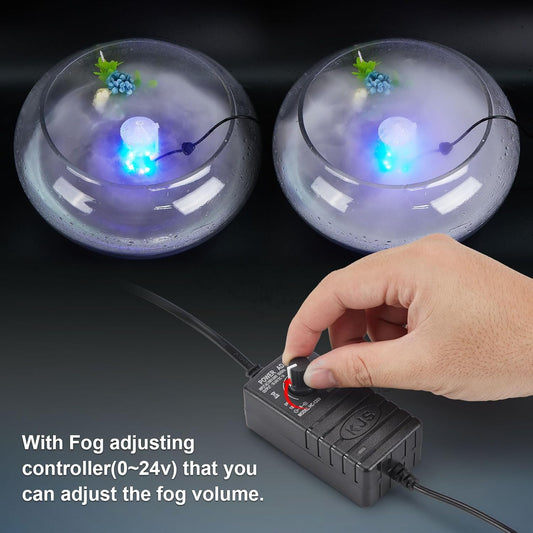 SMB 12LED Mist Maker Fogger Water Fountian Pond Air Humidifier Fog Smoke Machine  (Used for: Garden Party Areas, Acting & Theater Sets, Disco Clubs, Party Halls, Stage)