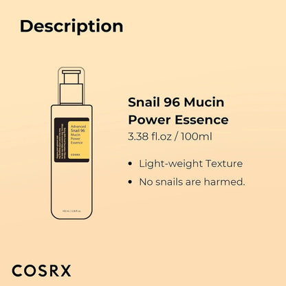 Snail 96 Mucin Power Essence 100 Ml | BUY 1 GET 1 FREE |