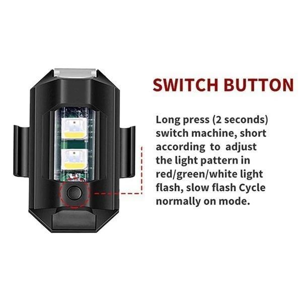 LED Anti-collision Lights Chargeable light Pack of 4 | BUY 2 GET 2 | OFFER