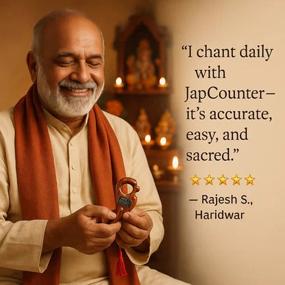 Mala Jaap Counter - Digital Finger Counter for Prayer